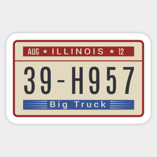 Illinois License Plate Sticker